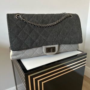 Chanel Denim Grey Reissue Medium Large Flap Bag